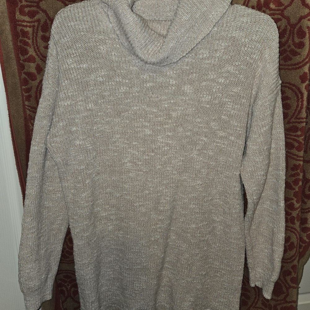 Torrid Light Gray Cowl Neck Sweater